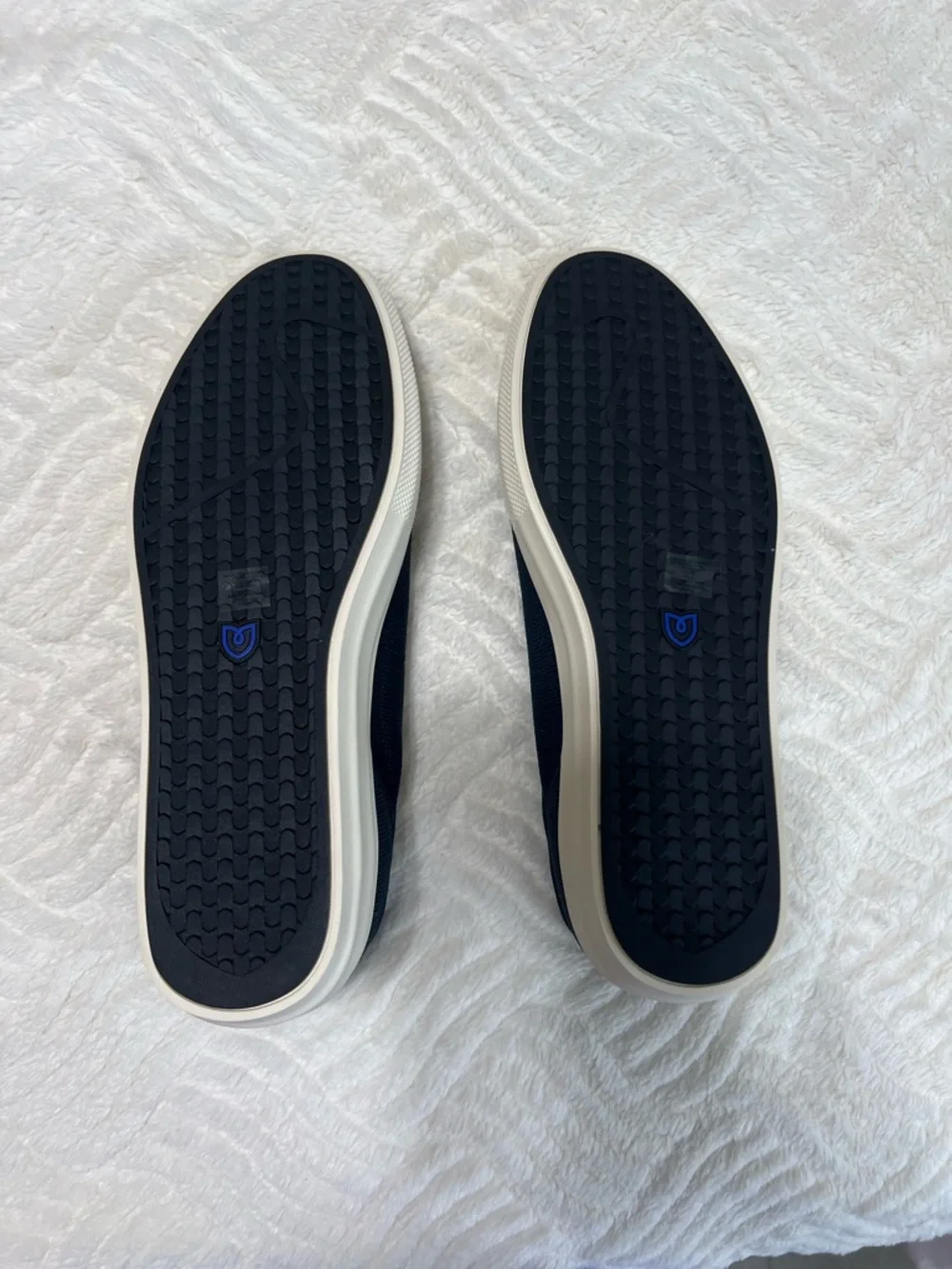 Rothy’s Men’s RS01 Sneaker Navy Blue Size 12 NEW IN BOX Sustainable Knit Lace Up